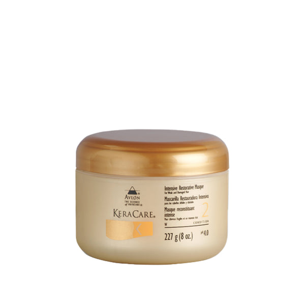 L'Intensive Restorative Masque de Keracare est idéal pour les cheveux abimés par les défrisages, colorations ou chaleur. Il répare vos cheveux de l’intérieur. 