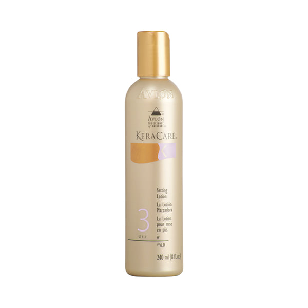 La Setting Lotion de Keracare offre une efficacité pour une mise en plis naturelle et durable en hydratant votre chevelure et cuir chevelu et en apportant du volume.