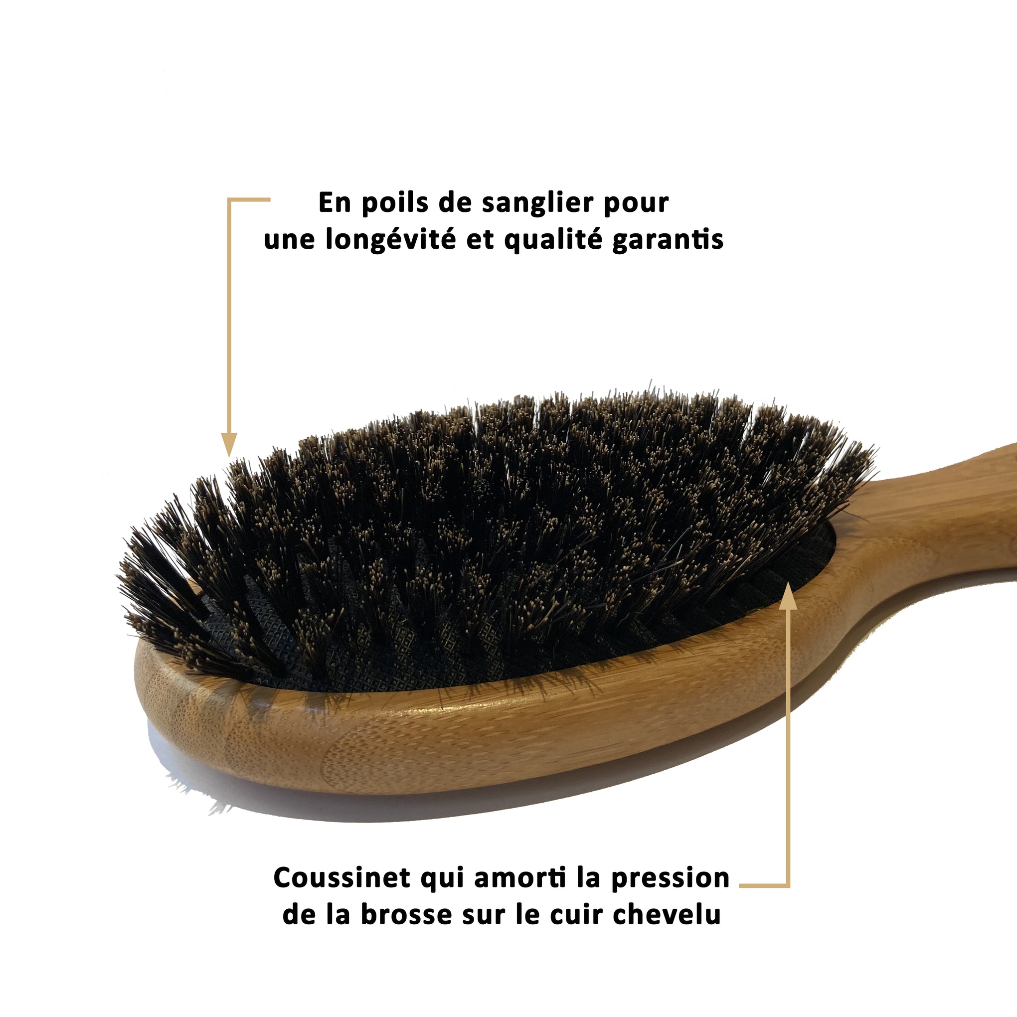 Colorful Black - Brosse en Poils de Sanglier