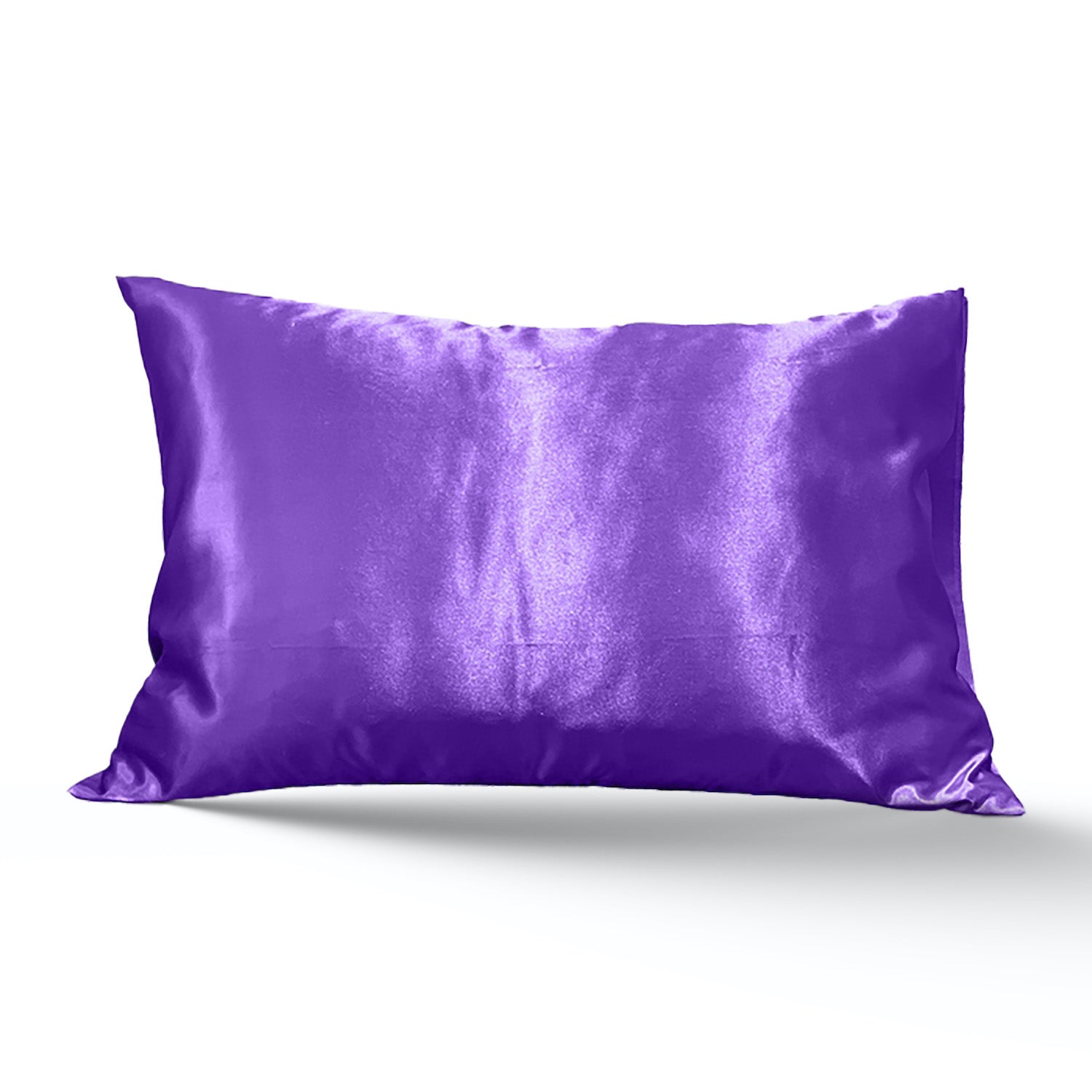 Taie Oreiller Satin Imitation Soie 45x45cm Violette - Univers Coussin et  Oreiller