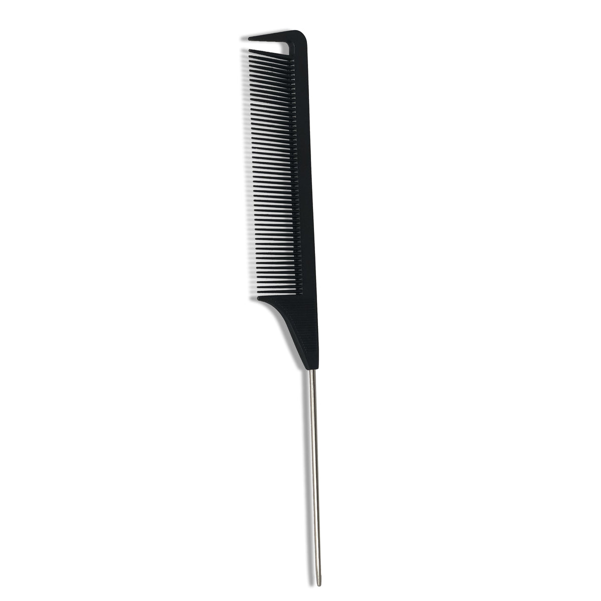 Colorful Black - Tail Comb (carbon and metal)