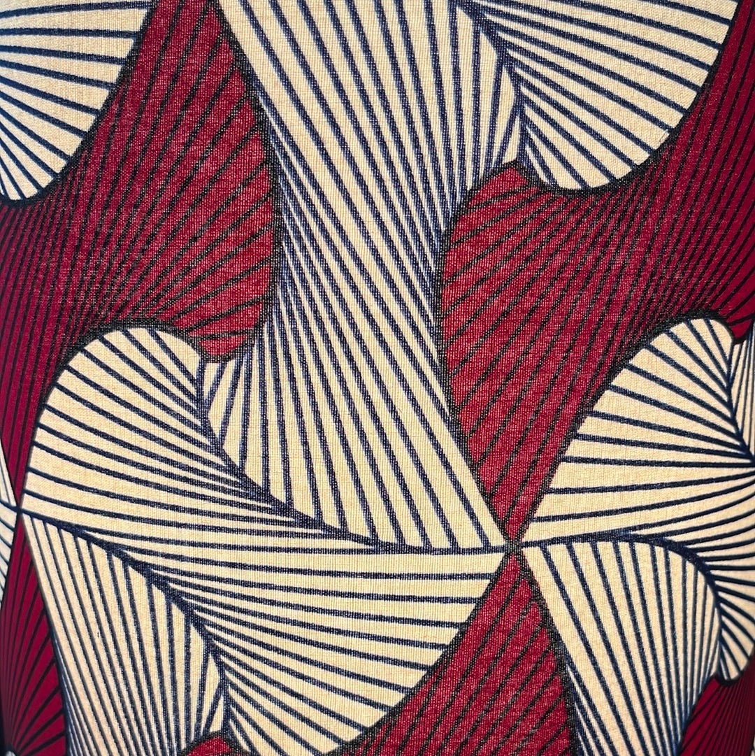 AnnAbatjour - Abat - Jour en Imprimé Wax - Diamètre 25cm (hauteur 25cm) - modèle 1 - Colorful Black