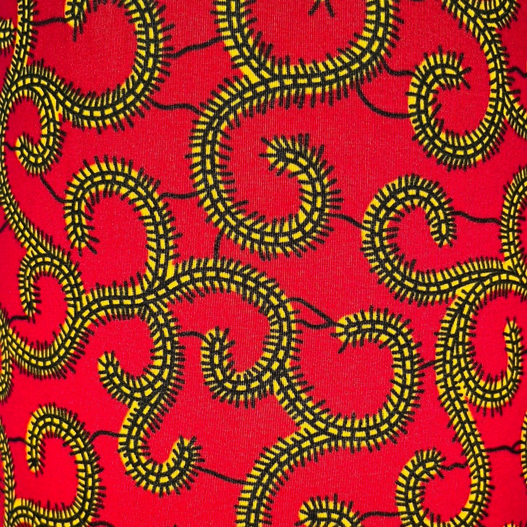 AnnAbatjour - Abat - Jour en Imprimé Wax - Diamètre 25cm (hauteur 25cm) - modèle 5 - Colorful Black