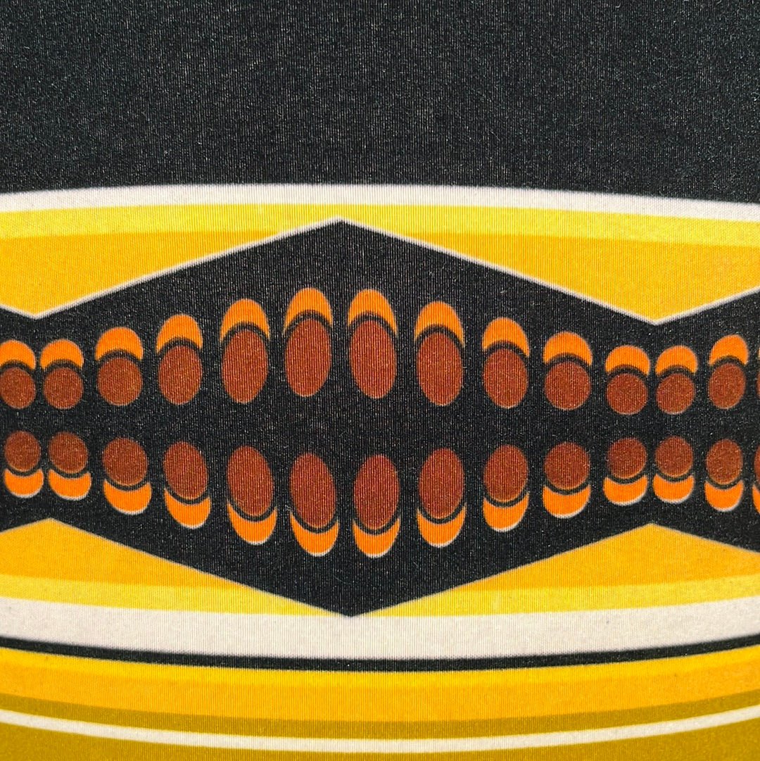 AnnAbatjour - Abat - Jour en Imprimé Wax - Diamètre 40cm (hauteur 20cm) - modèle 2 - Colorful Black