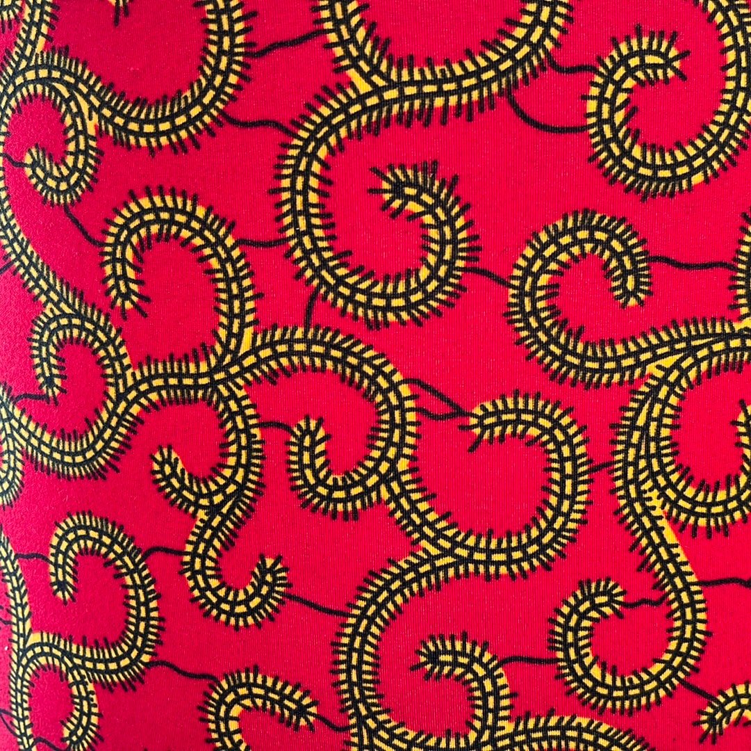 AnnAbatjour - Abat - Jour en Imprimé Wax - Diamètre 40cm (hauteur 25cm) - modèle 1 - Colorful Black