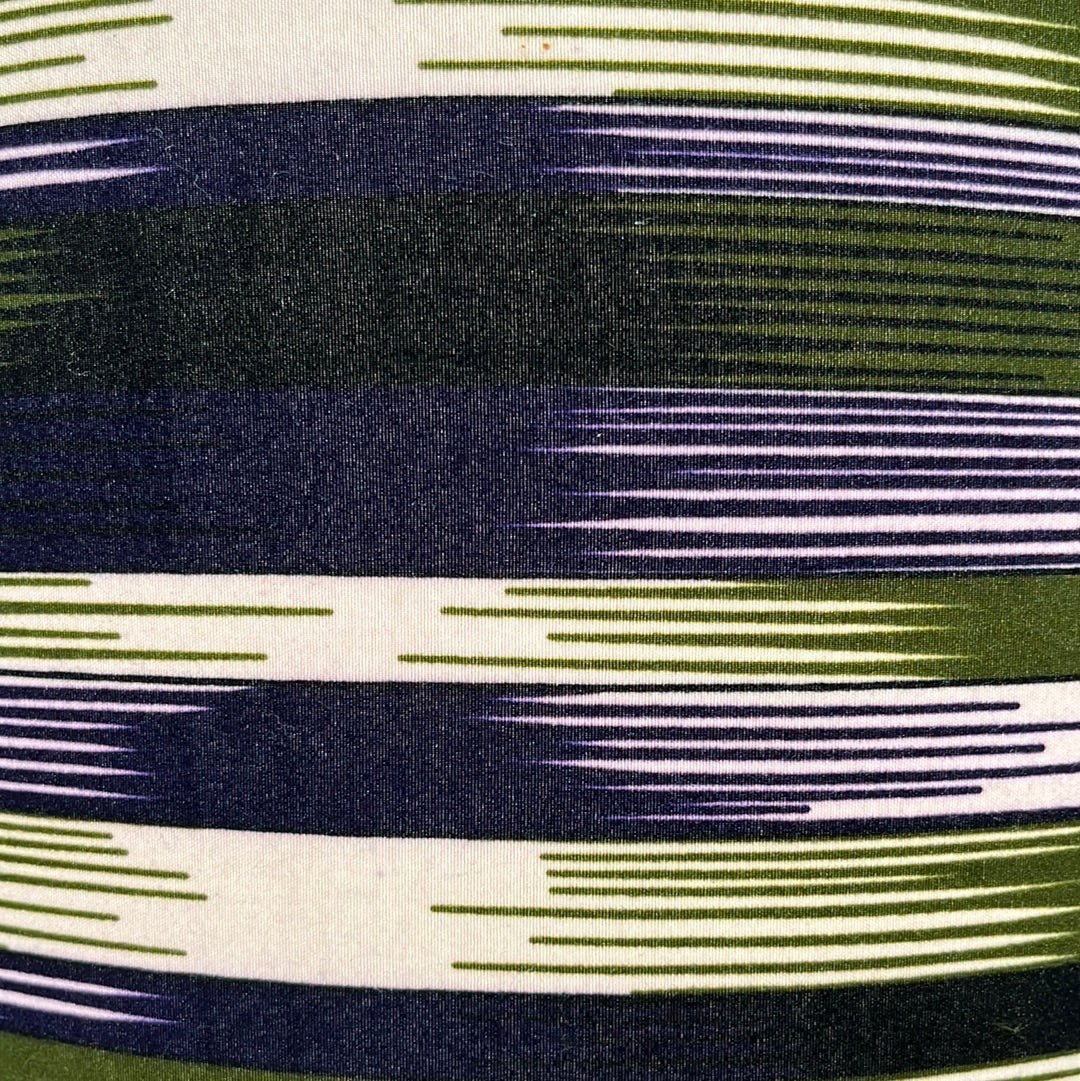 AnnAbatjour - Abat - Jour en Imprimé Wax - Diamètre 40cm (hauteur 25cm) - modèle 7 - Colorful Black