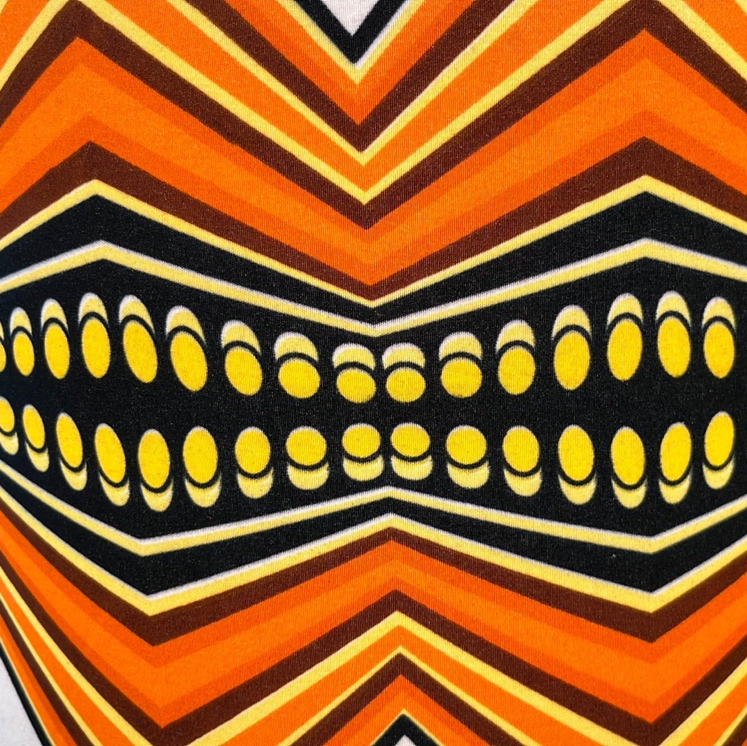 AnnAbatjour - Abat - Jour en Imprimé Wax - Diamètre 40cm (hauteur 32cm) - modèle 1 - Colorful Black