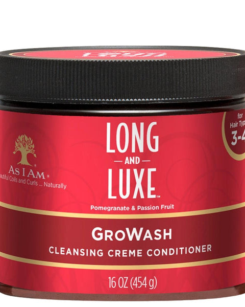 Crème nettoyante ultra-douce pour laver cheveux et cuir chevelu sans les dessécher. As I am GroWash a une action directe sur la santé et la pousse de vos cheveux.