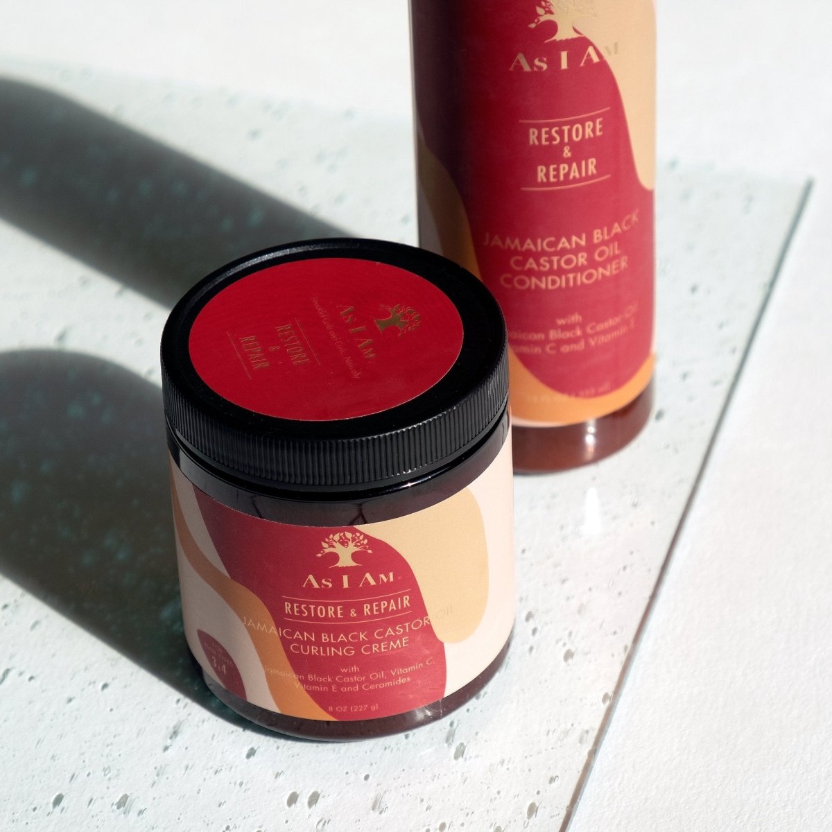 As I am - Restore & Repair - JBCO Curling Cream (Crème coiffante) - Colorful Black