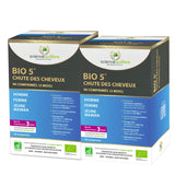 Le célèbre complément alimentaire Bio 5 dans un pack offrant 6 mois de cure. Durée idéale pour lutter contre la chute des cheveux, fortifier et booster la pousse.