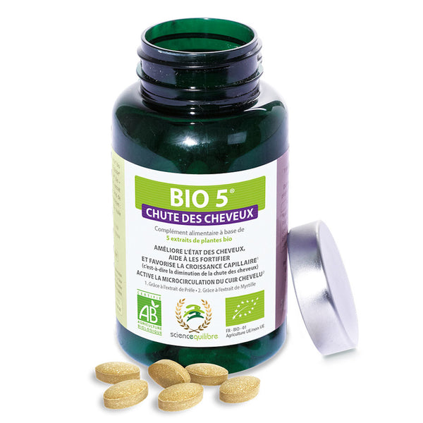 Extrêmement efficace et 100% naturel (certifié Bio), ce complément alimentaire vous aide à lutter contre la chute des cheveux, fortifie et booste la pousse.