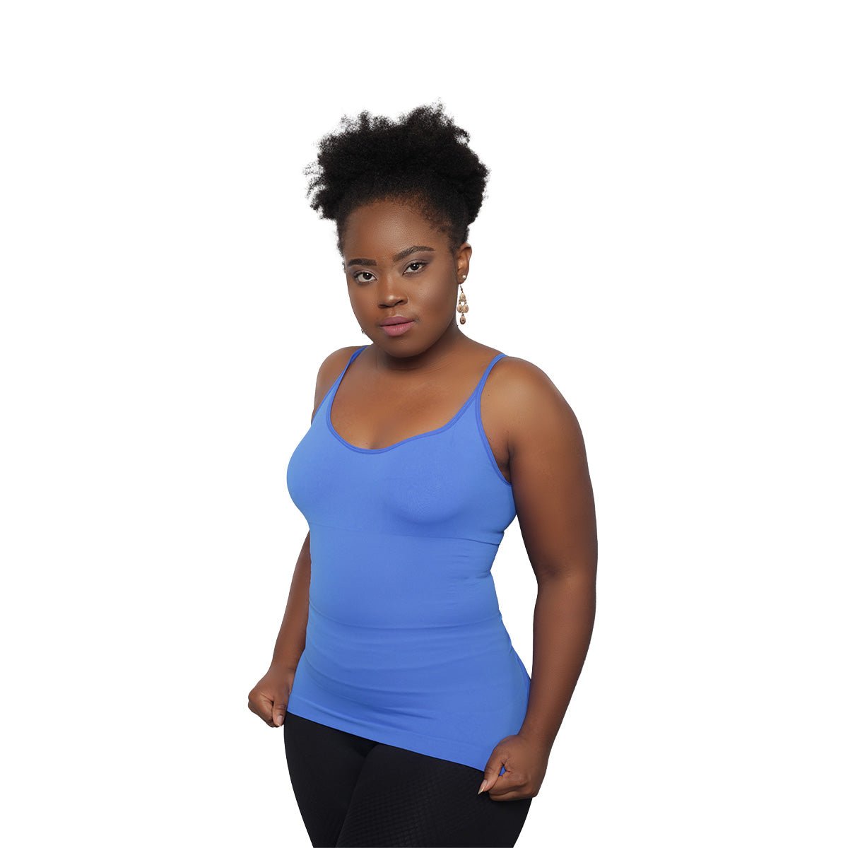 Body Shaper - Débardeur Gainant avec fines bretelles (602) - Colorful Black