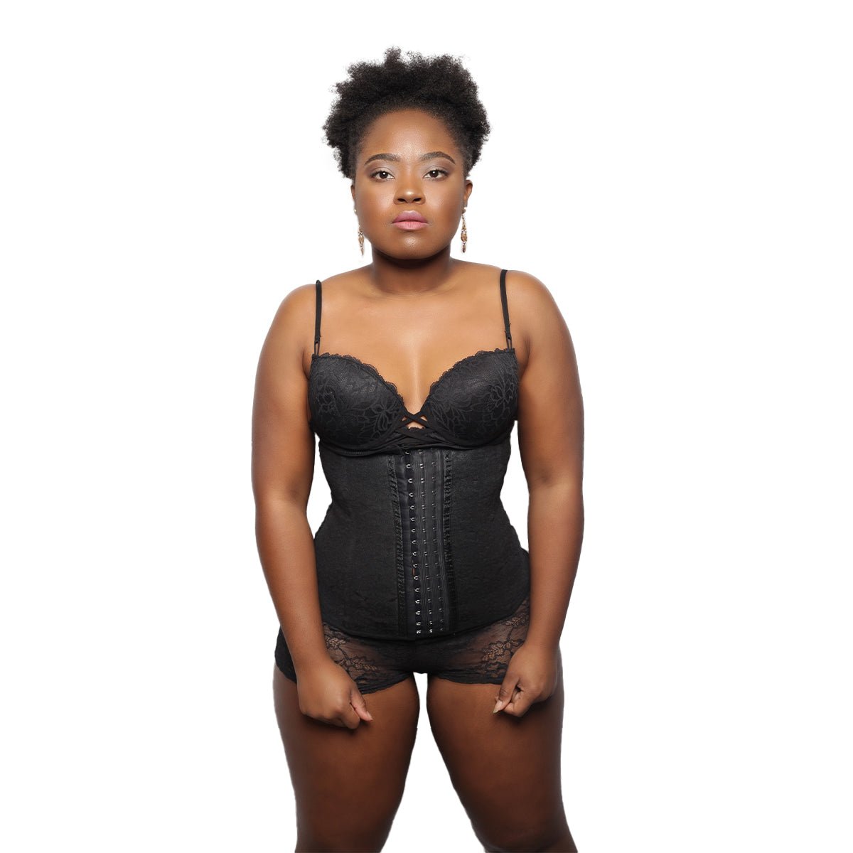 Body Shaper - Gaine Amincissante avec Dentelle - Ceinture (4002) - Colorful Black