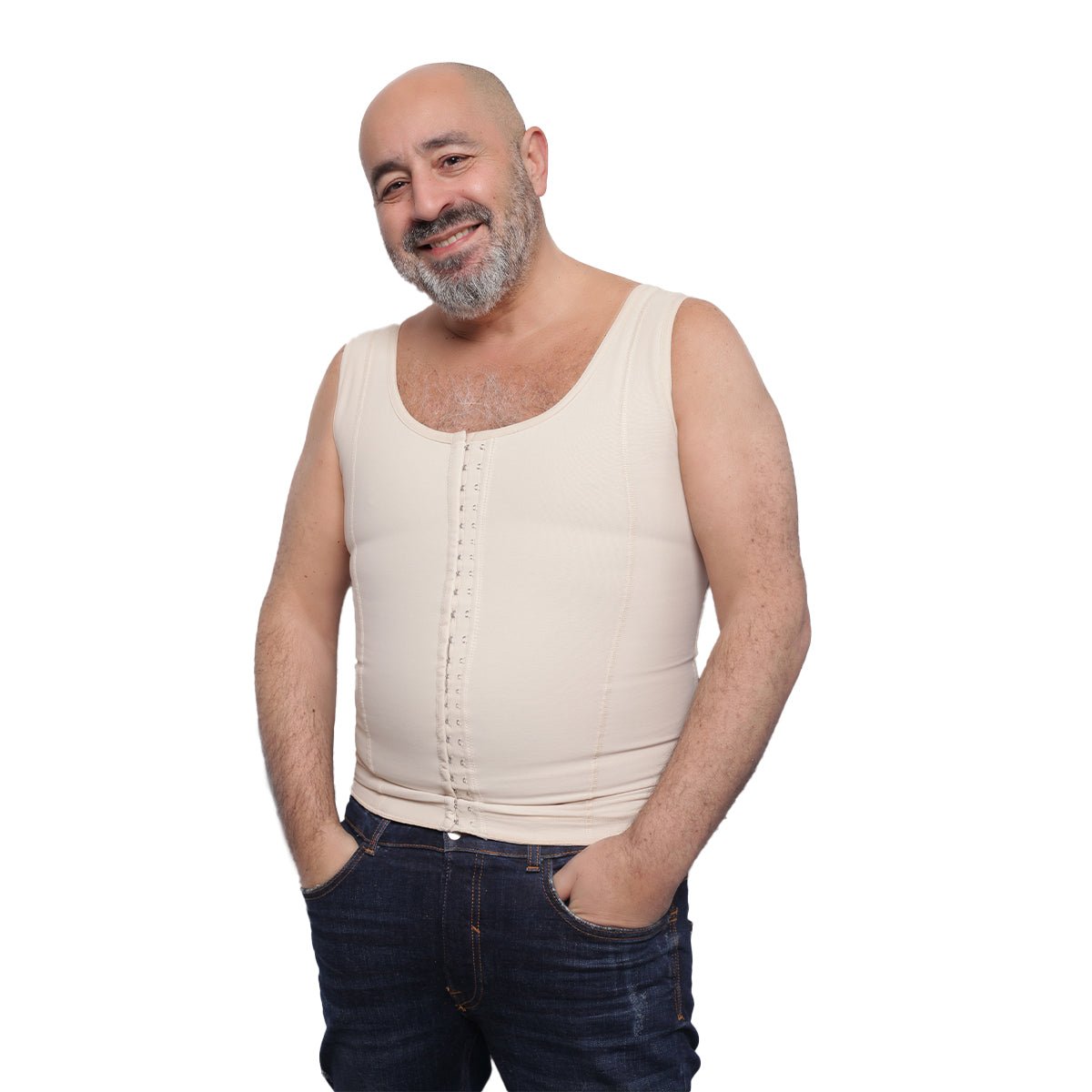 Body Shaper - Gaine Ventre Plat pour Homme (810) - Colorful Black