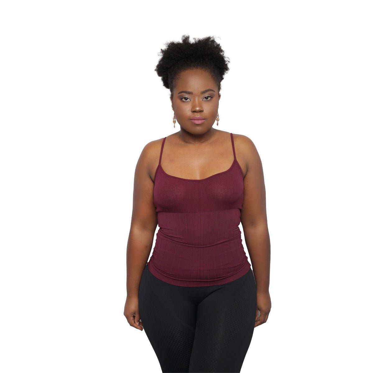 Body Shaper - Top Gainant avec fines bretelles (102) - Colorful Black