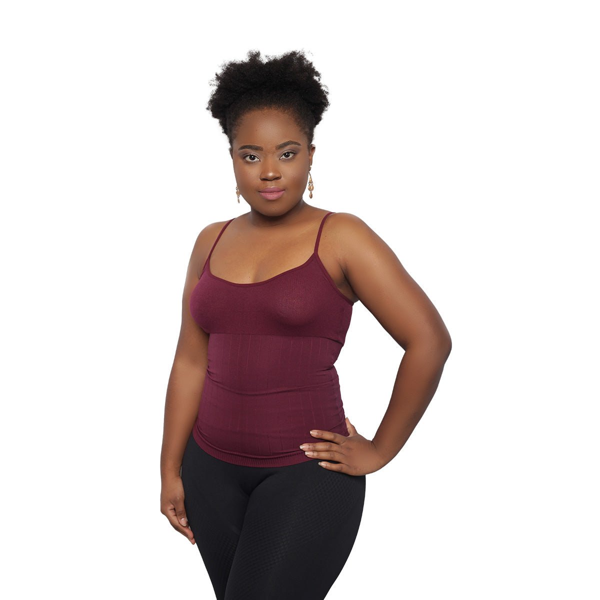 Body Shaper - Top Gainant avec fines bretelles (102) - Colorful Black