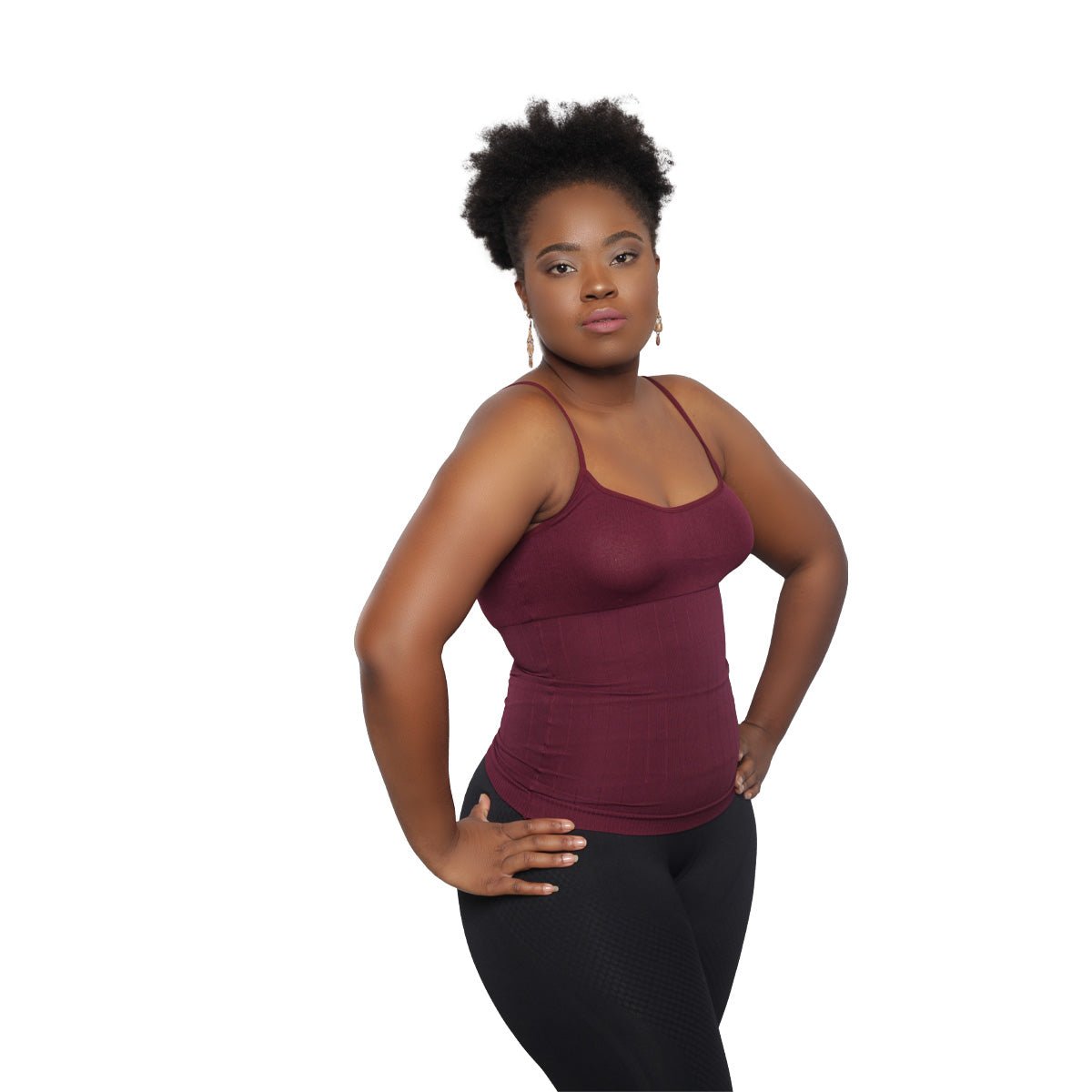 Body Shaper - Top Gainant avec fines bretelles (102) - Colorful Black