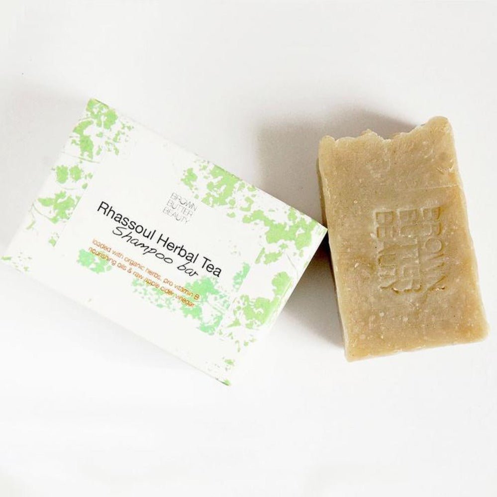 Brown Butter Beauty - Rhassoul Herbal Solid Shampoo (shampoing clarifiant) - Colorful Black