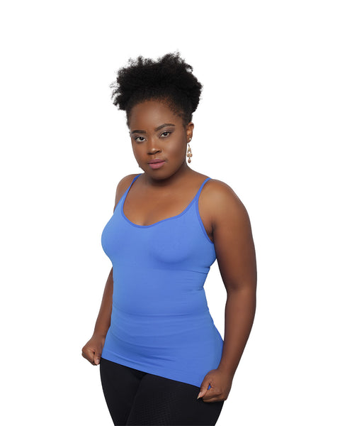 Le débardeur gainant avec fines brettelles de Colorful Black offre une compression maximale. Il sculpte votre taille tout en la modelant. Dites adieu aux bourrelets!