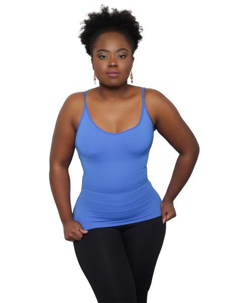 Le débardeur gainant avec fines brettelles de Colorful Black offre une compression maximale. Il sculpte votre taille tout en la modelant. Dites adieu aux bourrelets!