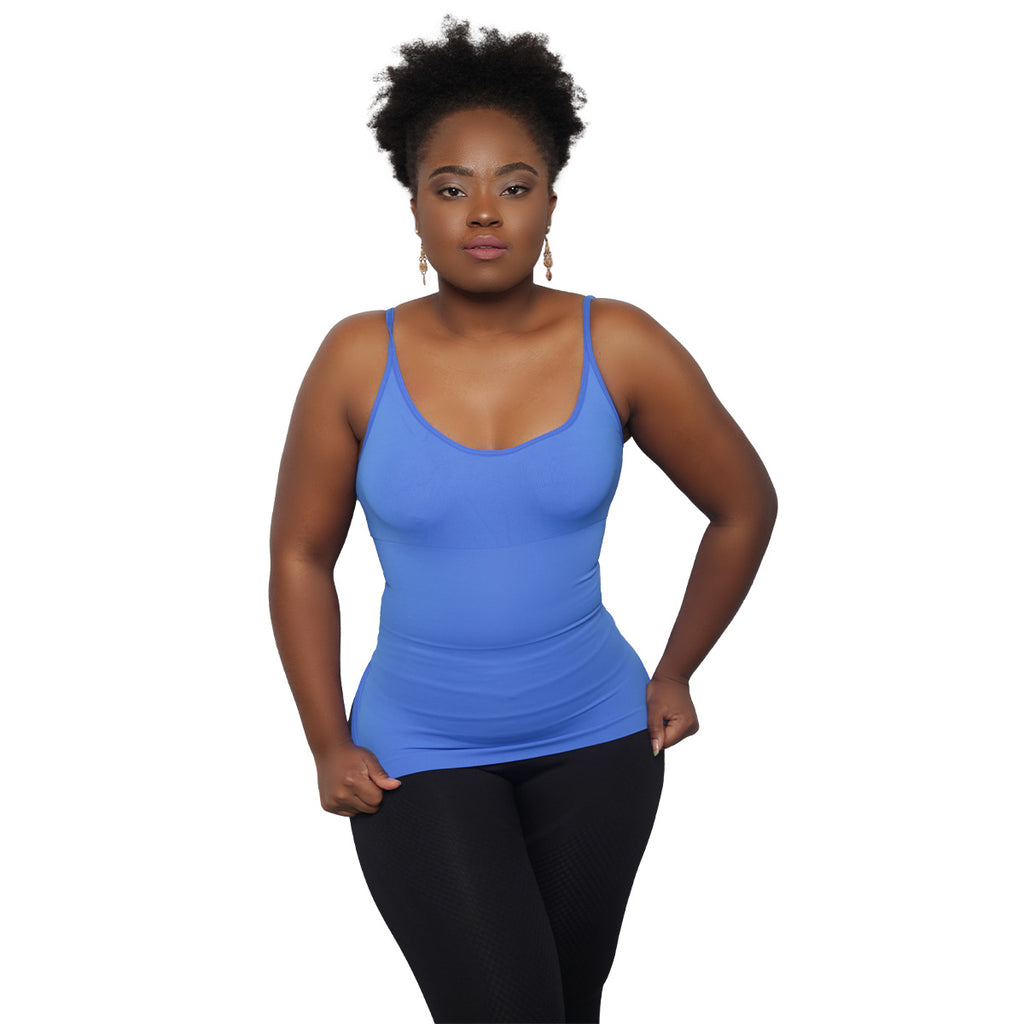 Le débardeur gainant avec fines brettelles de Colorful Black offre une compression maximale. Il sculpte votre taille tout en la modelant. Dites adieu aux bourrelets!