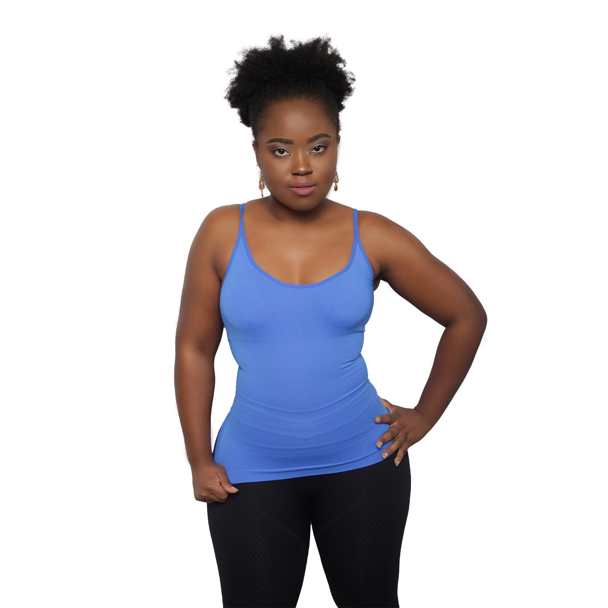 Le débardeur gainant avec fines brettelles de Colorful Black offre une compression maximale. Il sculpte votre taille tout en la modelant. Dites adieu aux bourrelets!