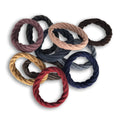 Colorful Black - Élastiques Torsadés pour Cheveux - Lot de 10 (mix couleurs) - Colorful Black