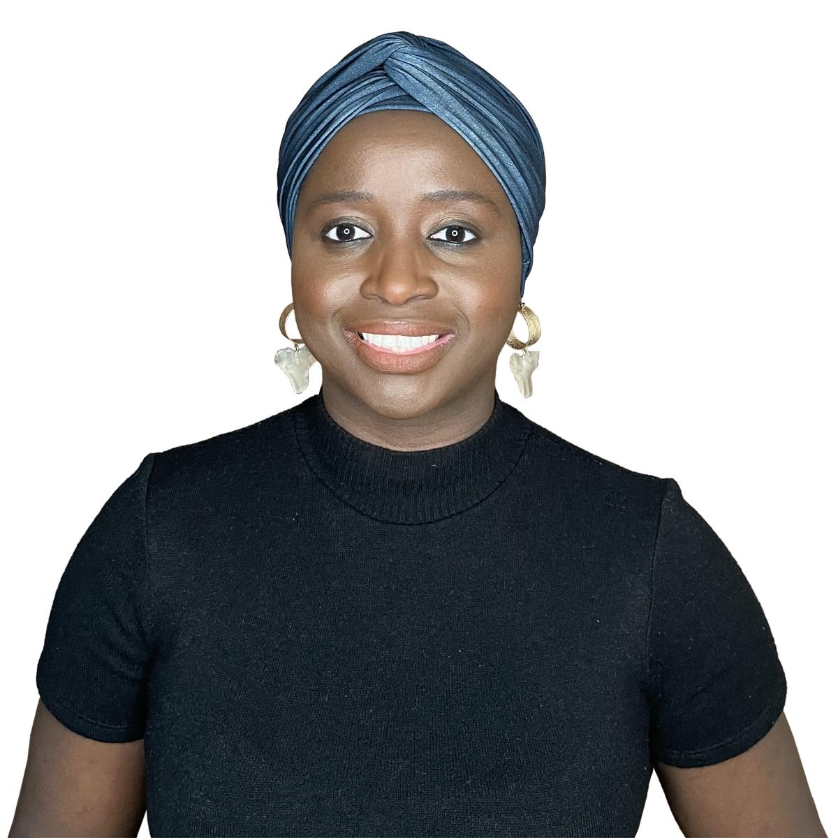 Colorful Black - Foulard / Turban à nouer AYO