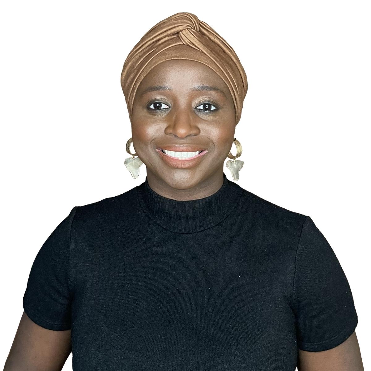 Colorful Black - Foulard / Turban à nouer AYO