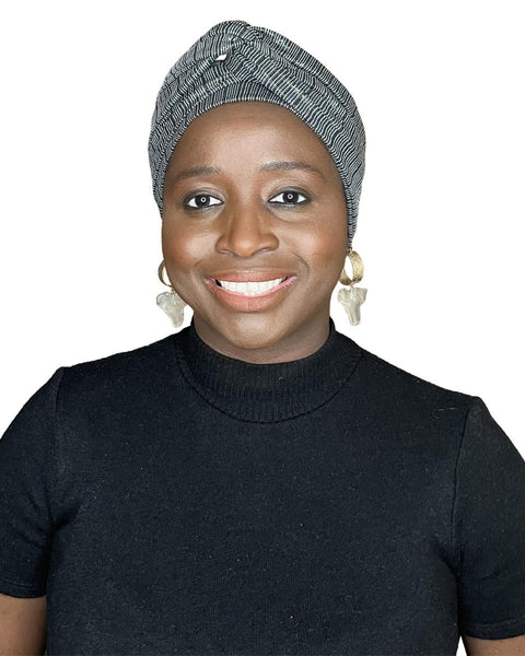 Colorful Black - Foulard / Turban à nouer AYO