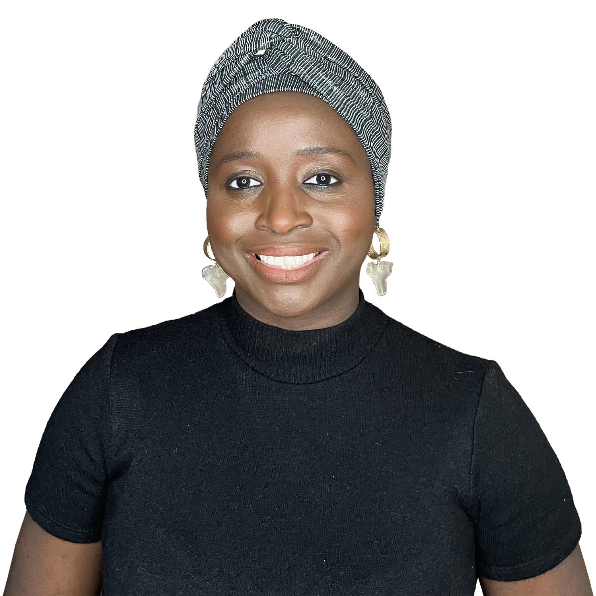 Colorful Black - Foulard / Turban à nouer AYO - Colorful Black