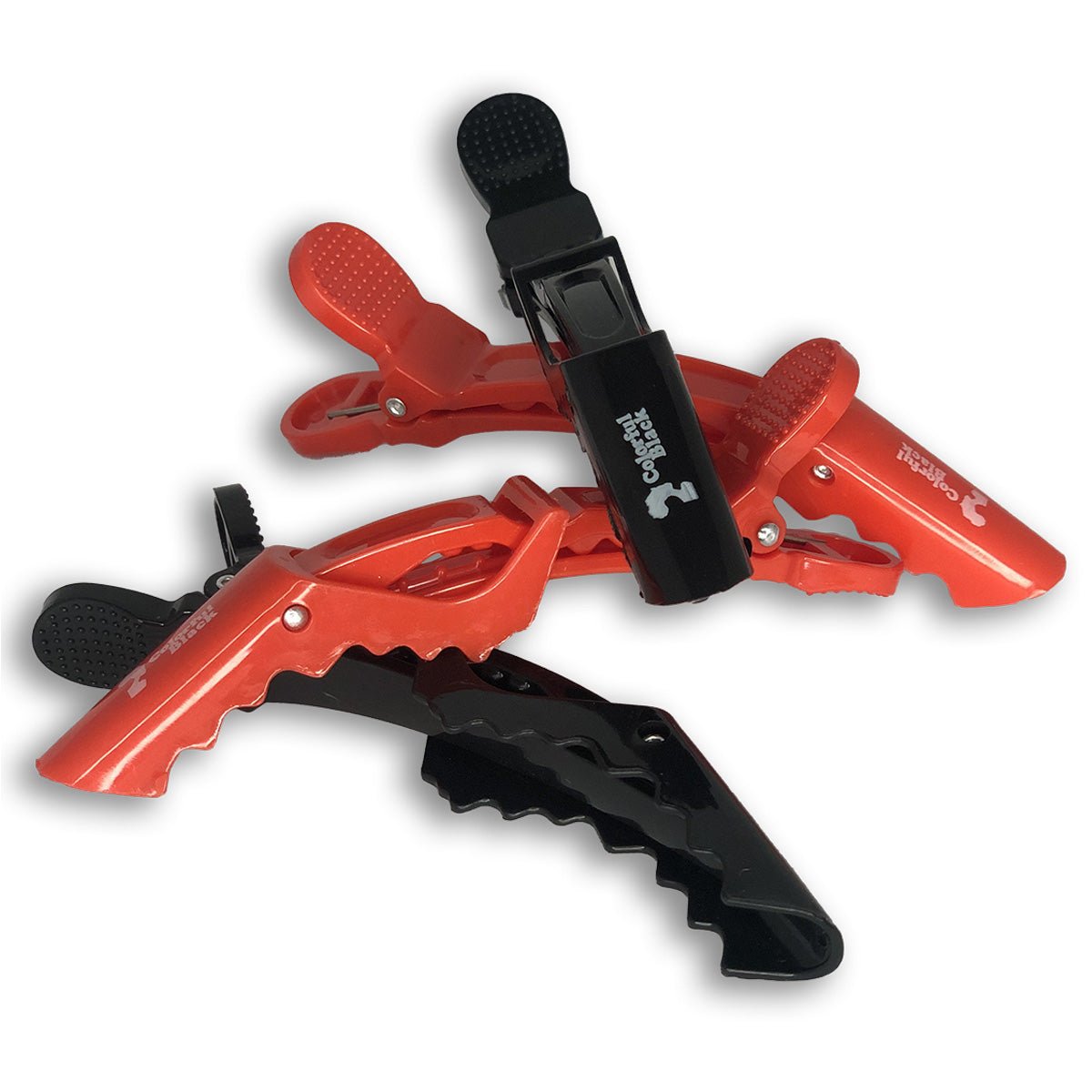 Colorful Black - Pinces Crocodiles / Dragons - Lot de 4 - Colorful Black