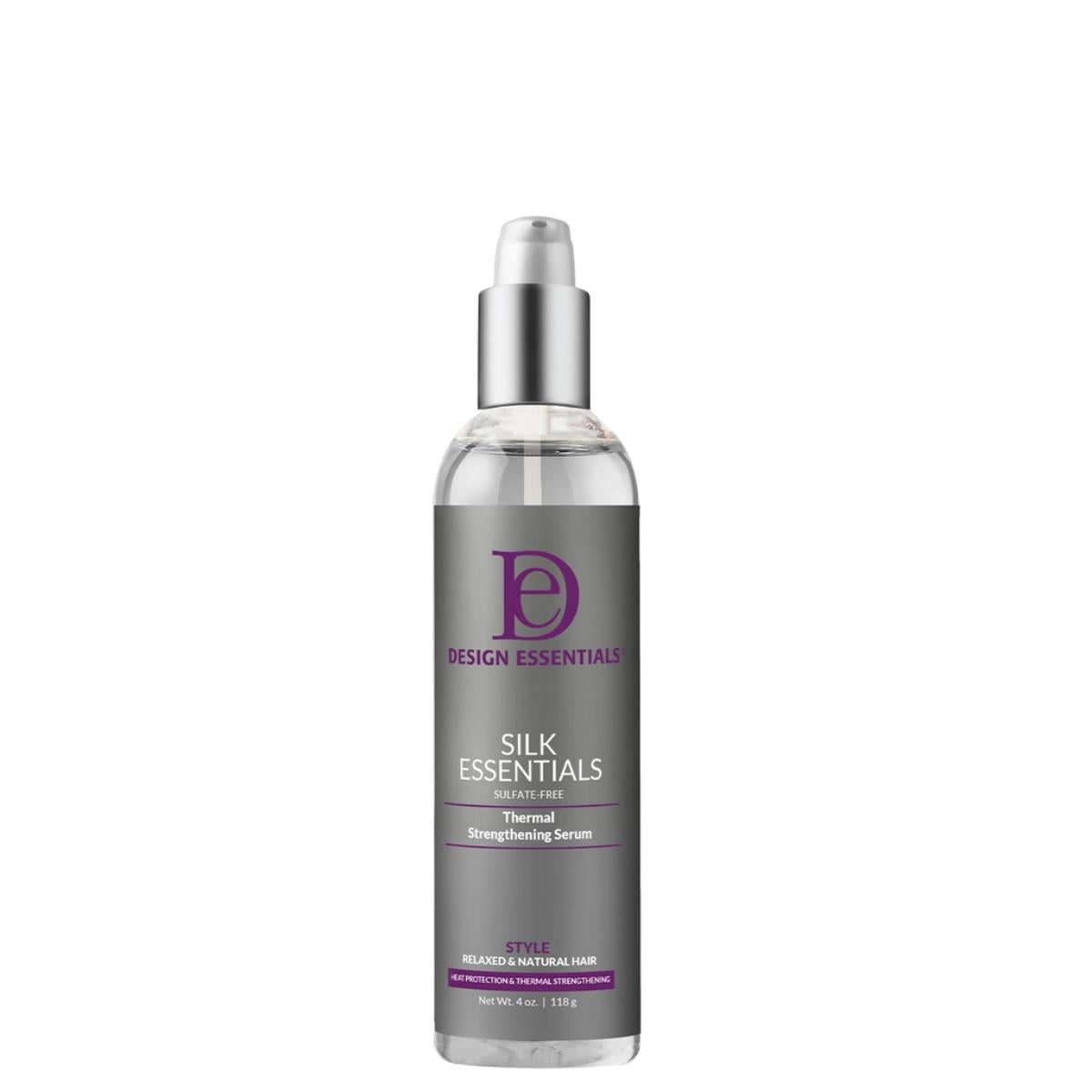 Le Silk Essentials de Design Essentials offre une incroyable brillance à vos cheveux. Ce sérum hydratant élimine l'électricité statique tout en apportant de l'hydratation et de la souplesse à votre fibre capillaire.