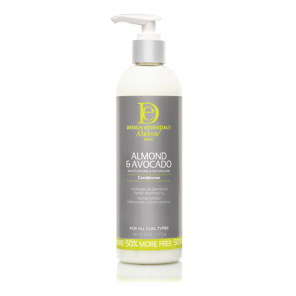 L'Almond & Avocado Conditioner de la gamme Natural de Design Essentials rend vos cheveux faciles à coiffer. Cet après-shampoing démêle, nourrit et répare les cheveux secs et sensibilisés.