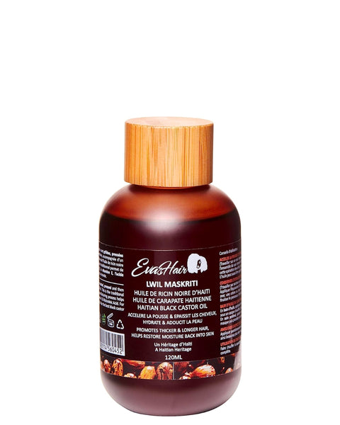 EvasHair - Lwil Maskriti - Haitian Black Castor Oil (multi-use)