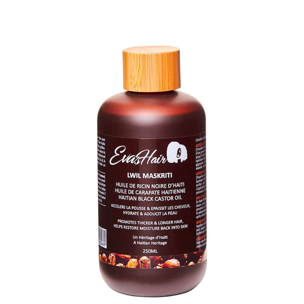 EvasHair - Lwil Maskriti - Haitian Black Castor Oil (multi-use)