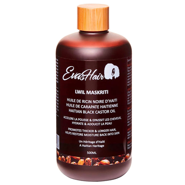 EvasHair - Lwil Maskriti - Haitian Black Castor Oil (multi-use)
