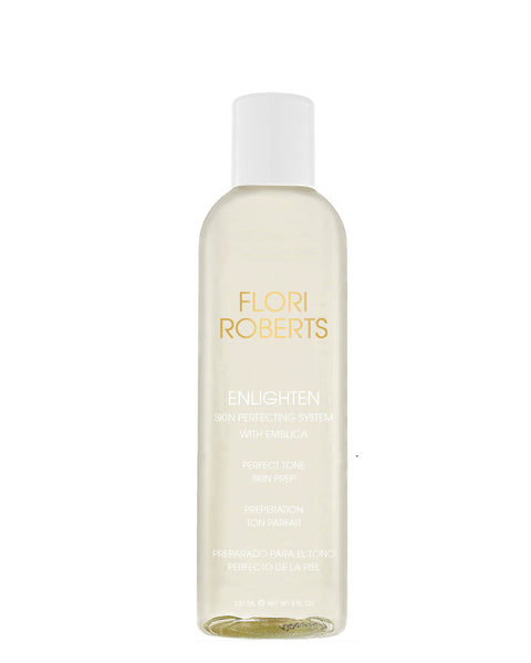 Perfect Tone Skin Prep fait partie de la gamme Enlighten de Flori Roberts. Ce sont des soins anti-tâches brunes. Cette lotion apaise et tonifie votre peau.