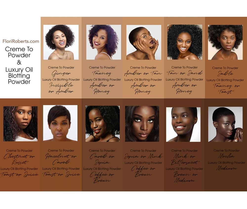 Flori Roberts - Poudre Compacte (Luxury Oil Blotting Pressed Powder) - Colorful Black