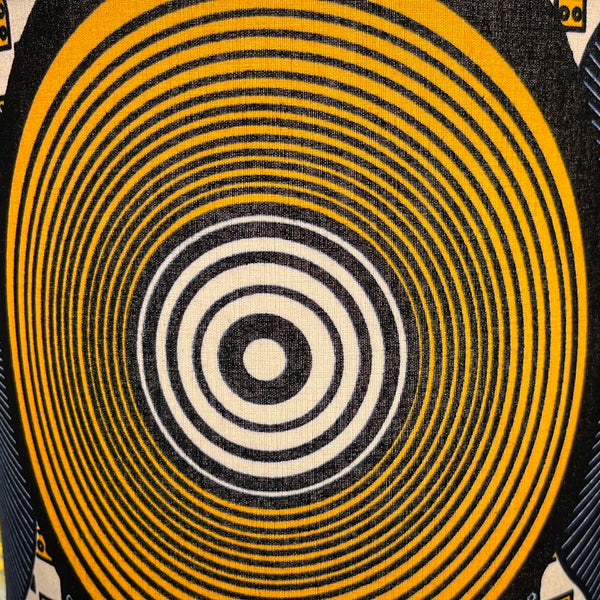 Colorful Black - Lampshade in Wax Print - Diameter 25cm (height 20cm) - model 1