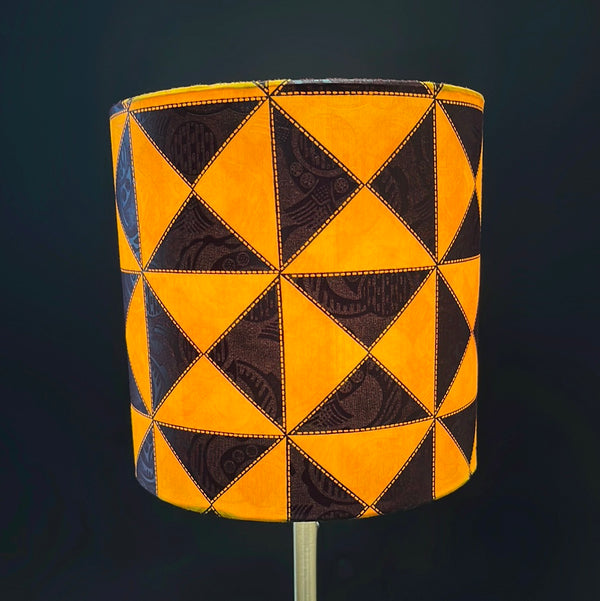 Colorful Black - Lamp Shade in Wax Print - Diameter 25cm (height 25cm)