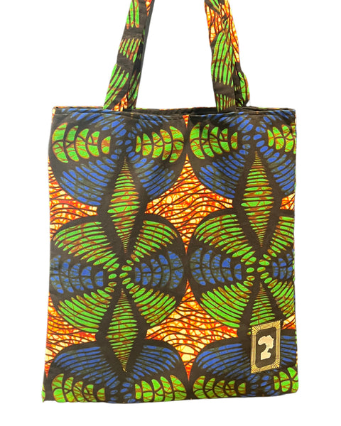 Colorful Black - Tote Bag - Wax (modèle 2)