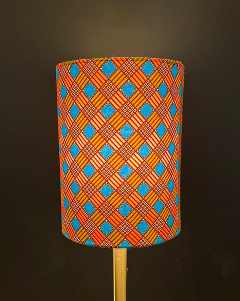 AnnAbatjour - Abat-Jour en Imprimé Wax - Diamètre 15cm (hauteur 20cm) - modèle 1