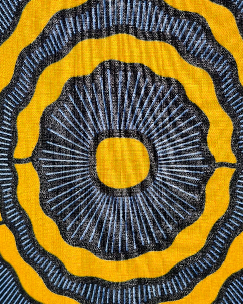 AnnAbatjour - Abat-Jour en Imprimé Wax - Diamètre 25cm (hauteur 20cm) - modèle 1