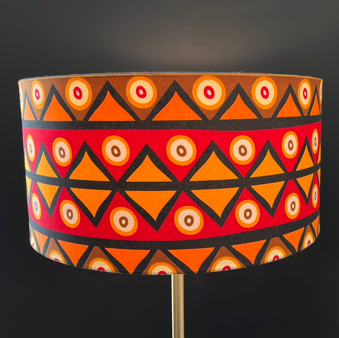 AnnAbatjour - Wax Print Lampshade - Diameter 40cm (height 20cm) - model 1