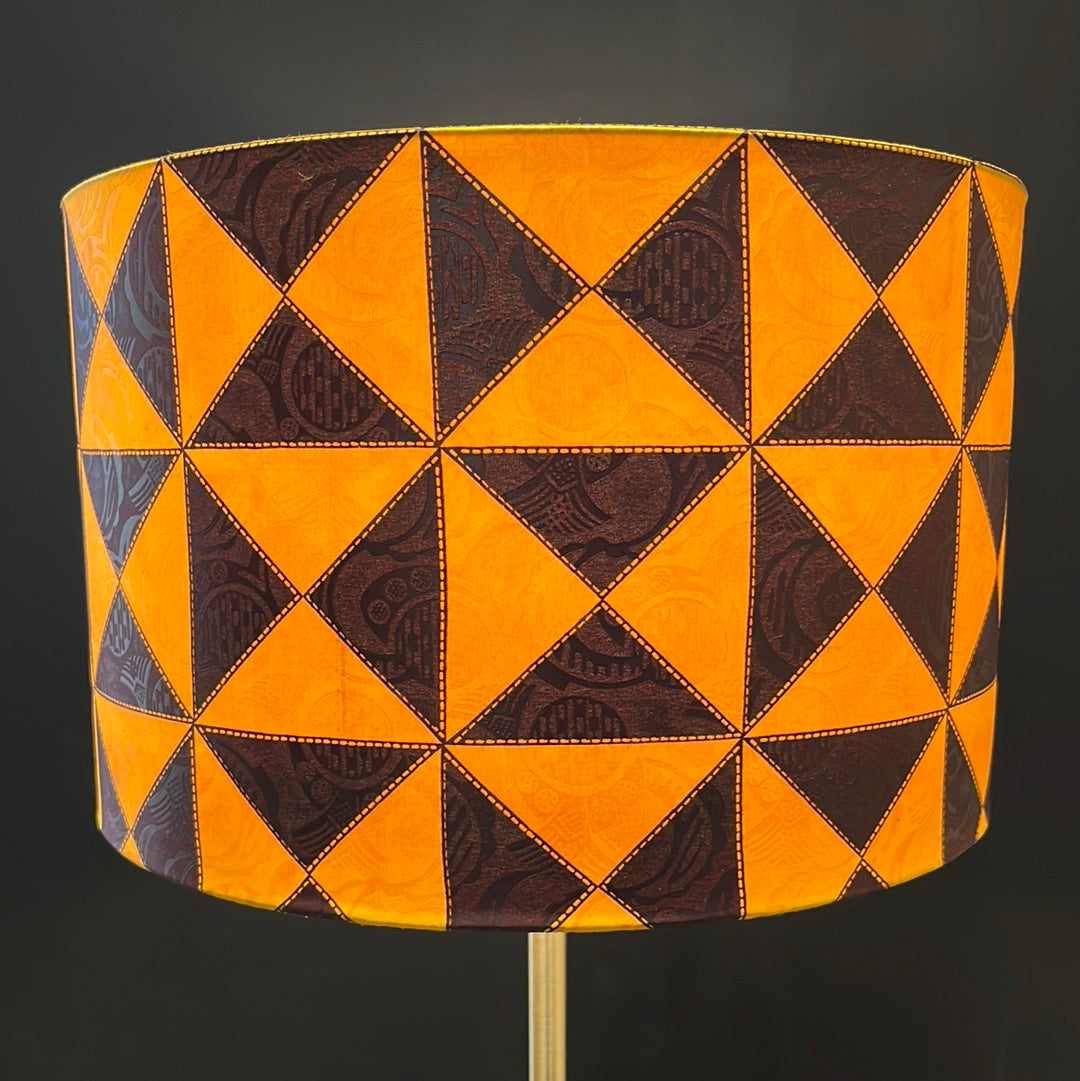 Colorful Black - Lamp Shade in Wax Print - Diameter 40cm (height 25cm)