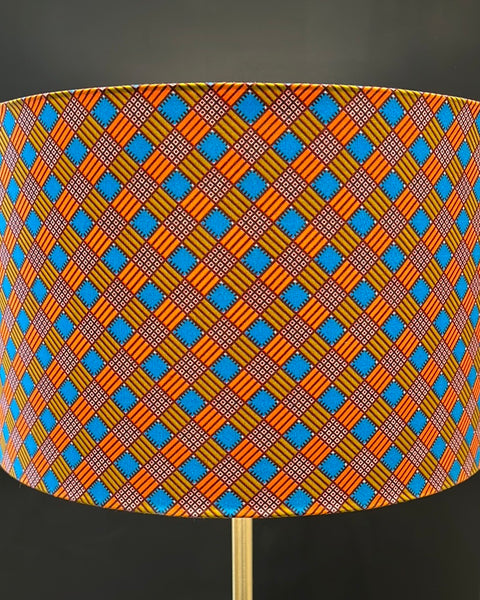 AnnAbatjour - Abat-Jour en Imprimé Wax - Diamètre 40cm (hauteur 25cm) - modèle 3
