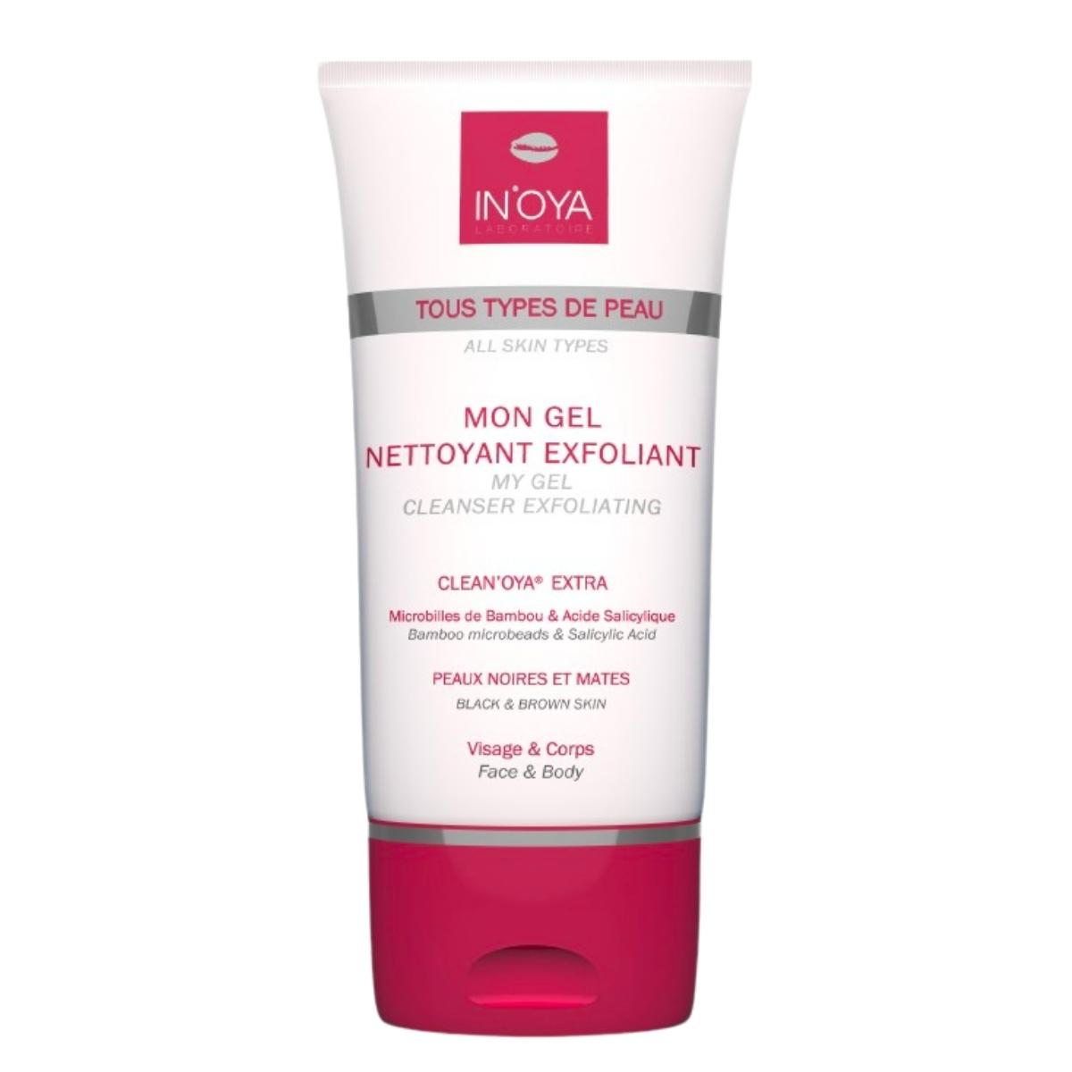 Gel Nettoyant Exfoliant d’Inoya, pour un nettoyage en profondeur de votre peau. Il retire les impuretés incrustées en profondeur et purifie complètement votre peau.