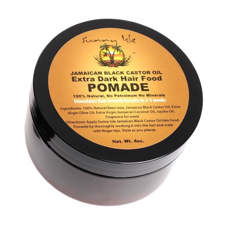 Jamaican Black Castor Oil - Sunny Isle - Extra Dark Hair Food Pomade - Colorful Black