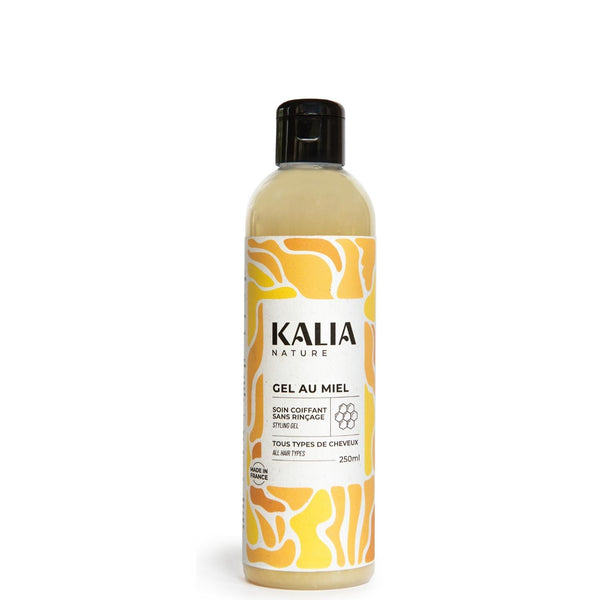 Le Gel au Miel Kalia Nature est un activateur de boucles hydratant. Il procure brillance et souplesse à vos cheveux et ne laisse pas d'effet carton ni de résidus.